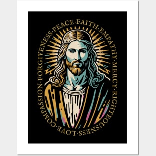 Jesus Christ Love Faith Christian Gift Idea Posters and Art